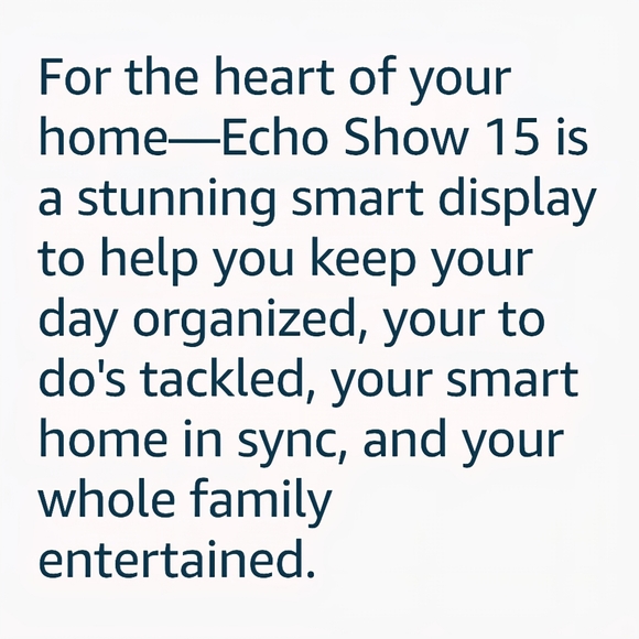 Alexa ECHO SHOW 15 Monitor Full HD Kitchen Hub Tablet Fire TV Screen Smart Home - Picture 6 of 8